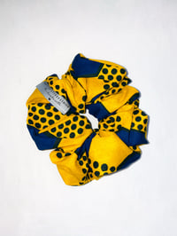 Image 4 of Yellow African Print Scrunchie Bundle 