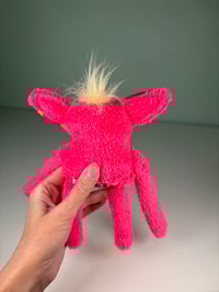Image 4 of Small Weighted Very Happy Monster -  Pink
