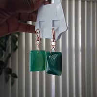 Image 1 of Green Agate Earrings