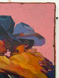 Image 3 of Lean Into Me - 18x24" Acrylic on wood panel