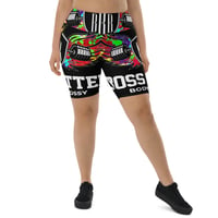 Image 1 of BOSSFITTED Black and Colorful Logo Biker Shorts