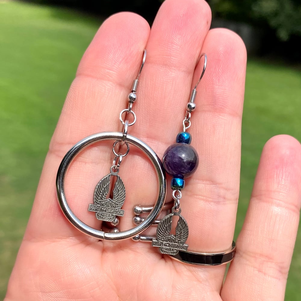 Image of Biker Babe Mismatched Earrings