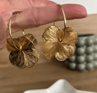 Image 2 of Boucles d'oreilles fleurs papillon bis