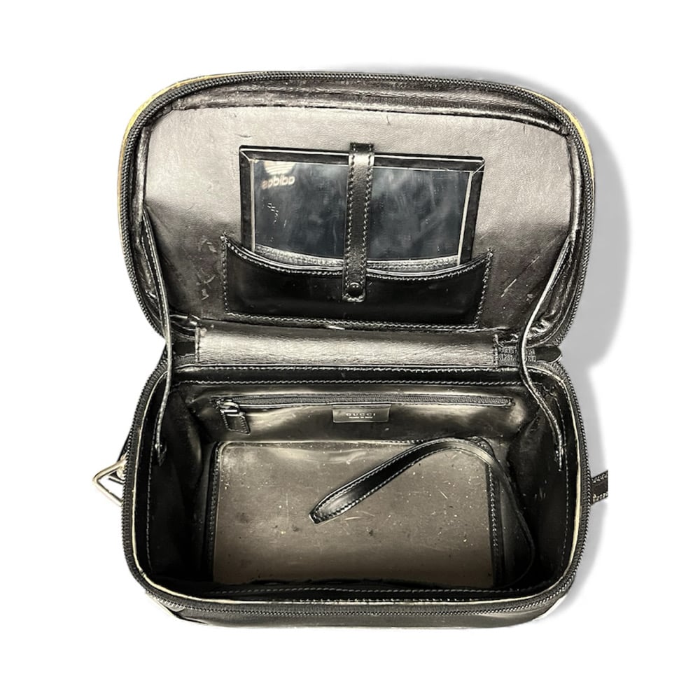 Image of Gucci 90s Bamboo Travel Vanity Bag
