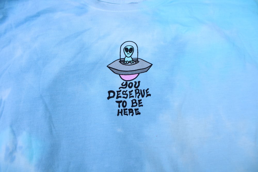 Image of Earth Day Is Everyday  2023 (Blue Tie Dye Tee)
