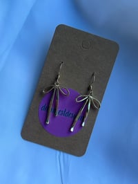 Image 1 of Gold Bowknot Earrings
