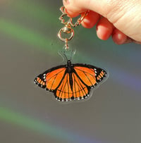 Image 1 of Monarch/Viceroy Batesian Mimicry Keychain 