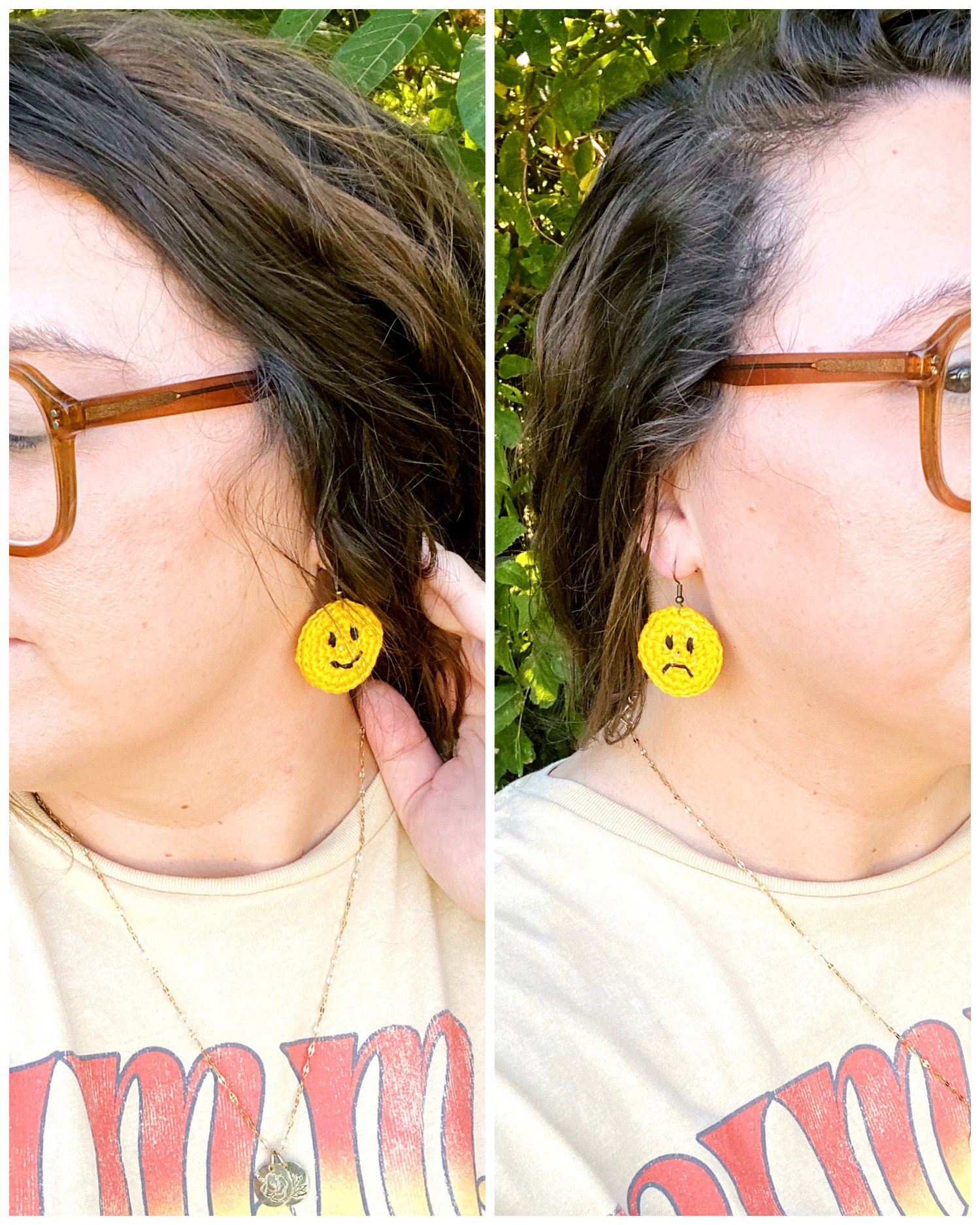 Image of Happy/Sad Earrings 