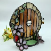 Image 3 of Brown Hobbit Door Candle Holder