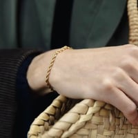 Image 2 of Gold Rope Chain Bracelet