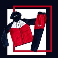 Image 1 of SayLess Tech Suit (navy blue/red/white)