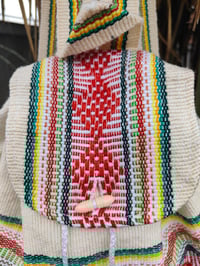 Image 3 of MALIA Mexican Baja woven fabric Backpack - cream
