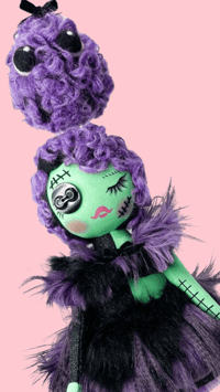 Image 1 of MEDIUM SPOOKY DOLL GLAM GREEN 