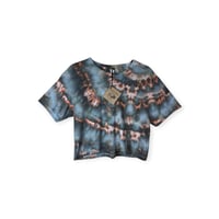 Image 1 of XS Crop Tee in Ember Ice Dye