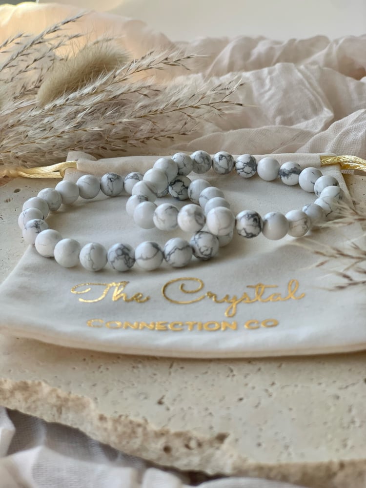 Image of White Marble Howlite Bracelets 