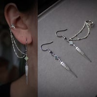 Image 1 of Cosmic Glow Earrings (925 Sterling Silver)