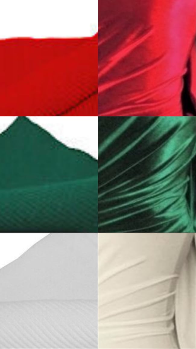 multiple colours* ribbed knit/or velvet feather trim flares 