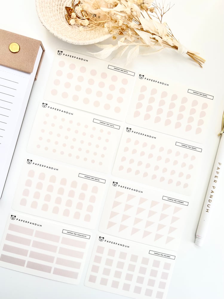 Natural Transparent Mini Shapes Set | paperpanduh