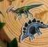 Stickers Dinosaures squelettes pailletés Image 2