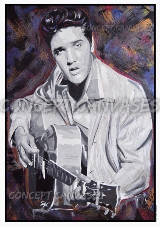 Image of Elvis ‘Shook’ A3 Print