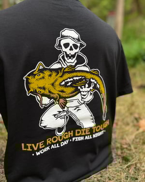 Image of Black “Fish All Night” Tee