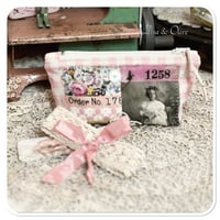 Image 10 of tiny slow stitch sewing pouch full of haberdashy supplies