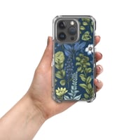 Image 15 of Art Nouveau Inspired Blue Boho Floral Clear Case for iPhone®