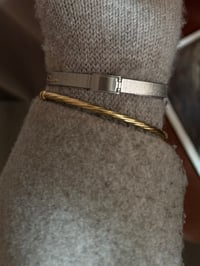 Image 6 of Beautiful Dainty Silver and Gold Tone Vintage Watch Deep blue Dial