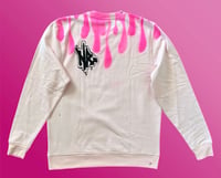 Image 2 of “COOL CAT” CUSTOM PAINTED PULLOVER SWEATSHIRT LARGE