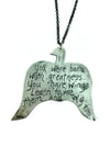 thunderbird statment necklace with Rumi quote