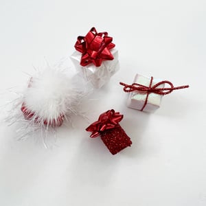 Image of Red, White and Iridescent Christmas Present Bundle