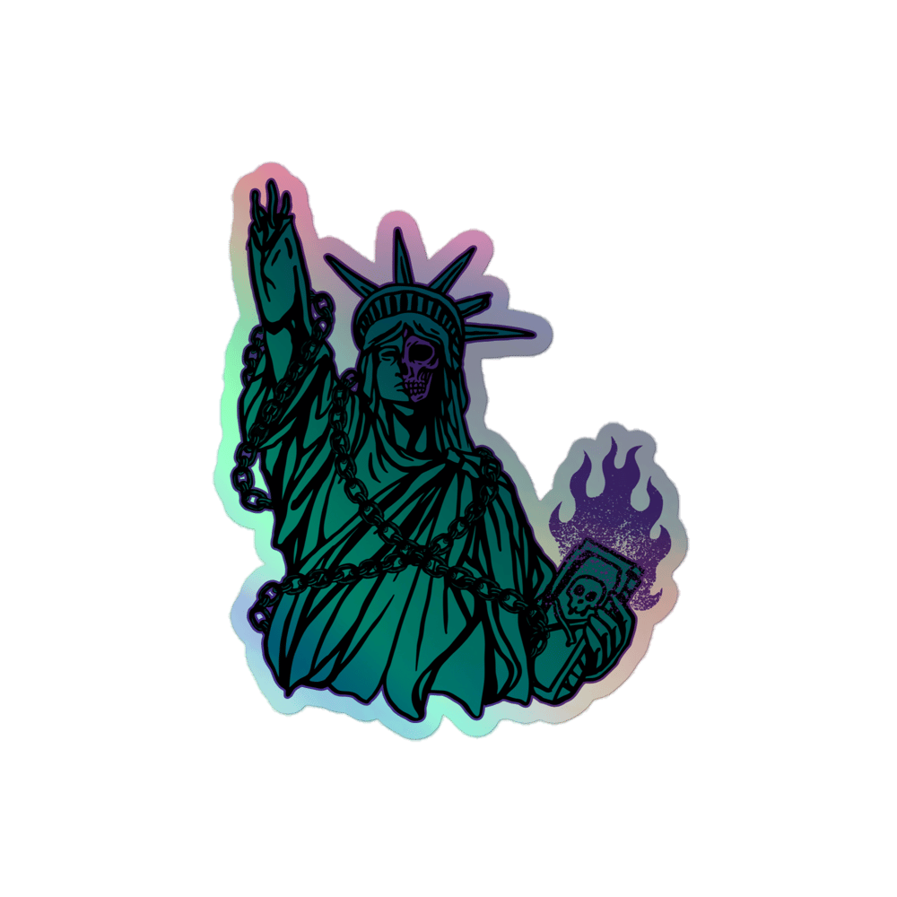 DEAD-LIBERTY HOLOGRAPHIC STICKERS