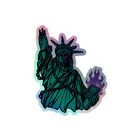 Image 1 of DEAD-LIBERTY HOLOGRAPHIC STICKERS