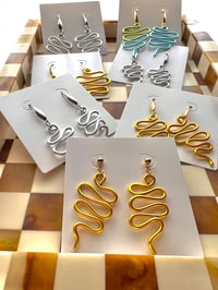 Image 1 of SNAKE DROP EARRINGS 