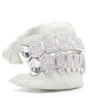 Image 3 of 8 Top or bottom Silver vs1 Diamond grill 