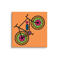 Image 2 of Mexican Day of The Dead, Water is Life, High Resolution Canvas Print with wood backing