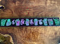 Image 1 of THIRSTY MONSTERS 2nd Round 23.5" x 4" Heavy-Duty Bar Rail Mat