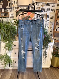 Image 1 of Fashion Nova distress jeans 