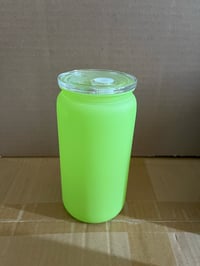 Image 3 of 16oz Solid Matte Color Plastic Can