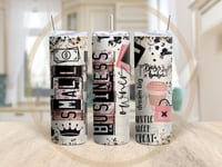 Small Business Owner Tumbler (Black & Pink Tumbler)