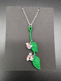 Green Floral Vine Necklace