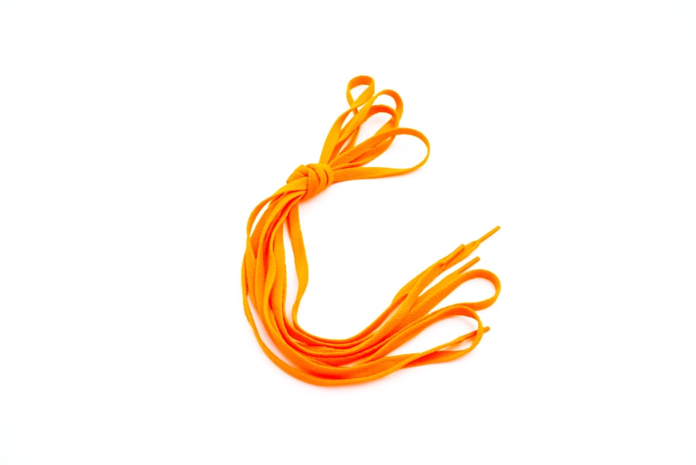 Image of Neon Orange Flat Laces 