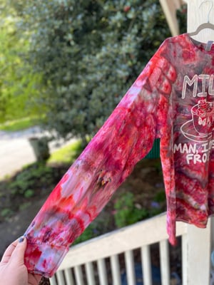 Image of XL MILF Man I Love Frogs Long Sleeve Tie Dye Shirt 3