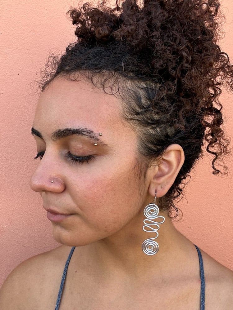 Image of ✧Aluminum Spiral Earrings