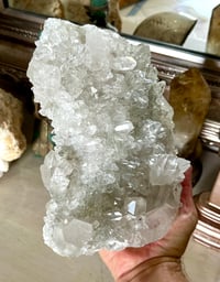 Image 13 of Large Clear Quartz Points Cluster Statement Piece #2596