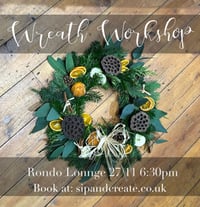 Image 1 of Sip & Create Wreath Making at Rondo Lounge