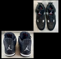 Image 1 of Jordan 4 Retro Black Canvas