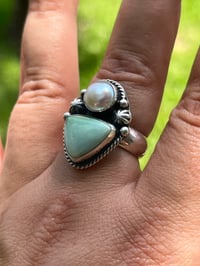 Image 1 of Freshwater Gecko Ring Sz 8.5