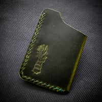 Image 2 of 107 CARD HOLDER - BATTLE GREEN