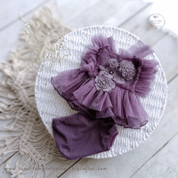 Image 1 of Photoshoot newborn set - Belynda - dark purple